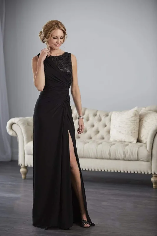 Deal Dash Christina Wu Elegance Sequin-Ornate Draped Sheath Gown