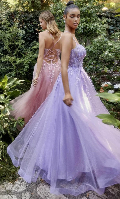 Exclusive Online Offer Andrea and Leo A1141 - Embroidered Scoop Prom Gown
