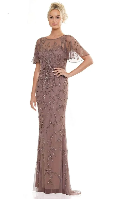 Warehouse Sale Marsoni by Colors MV1281 - Flutter Sleeve Evening Dress