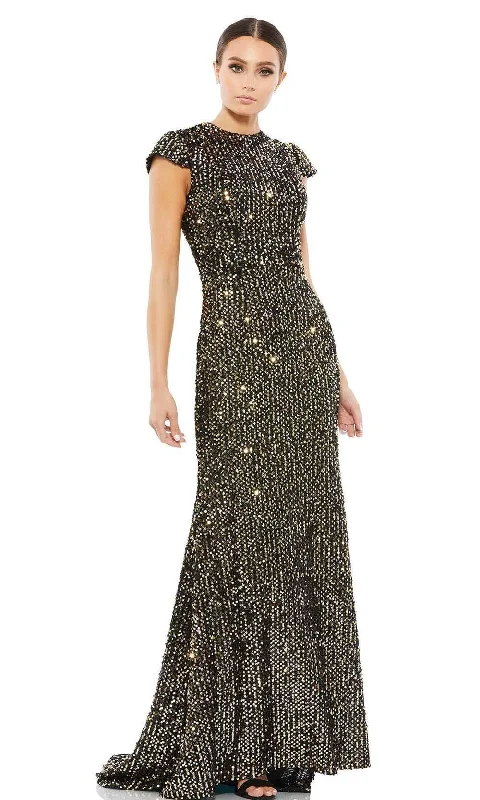 Last Chance Ieena Duggal - 26647 Cap Sleeve Sequin Dress