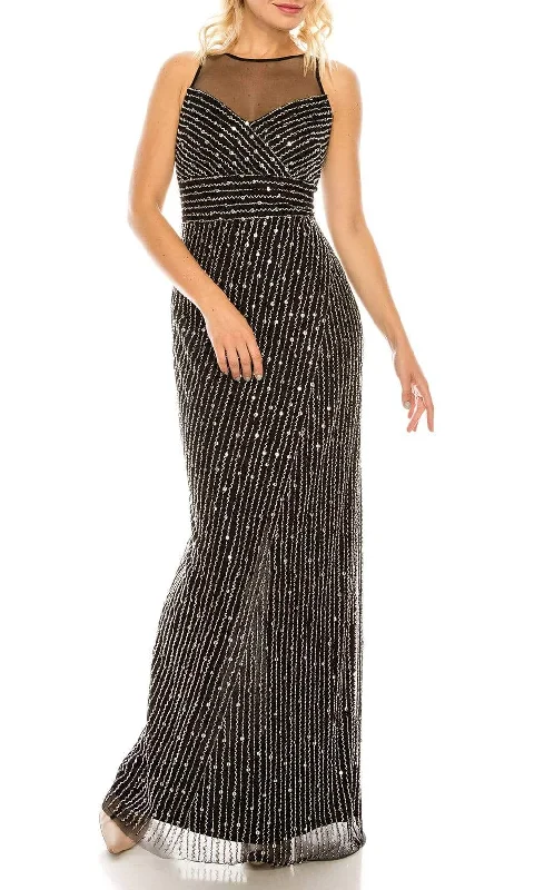 Weekend Special Adrianna Papell - AP1E205824 Illusion Bateau Fitted Evening Dress
