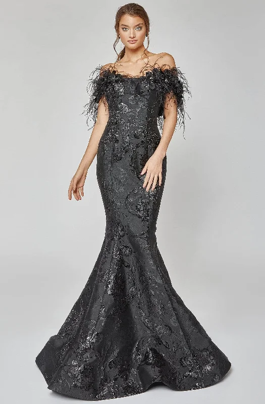 Instant Discount Terani Couture 1921E0136 - Off Shoulder Mermaid Evening Gown