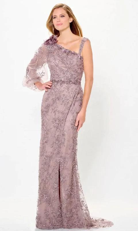 Exclusive Preview Montage by Mon Cheri M913 - Bishop Sleeve Applique Evening Dress