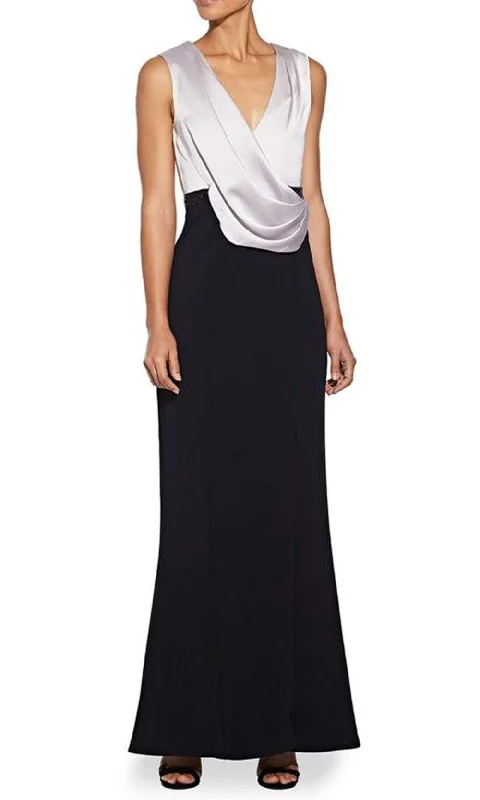 Bargain Prices Aidan Mattox - MD1E204823 Drape V Neck Sheath Dress