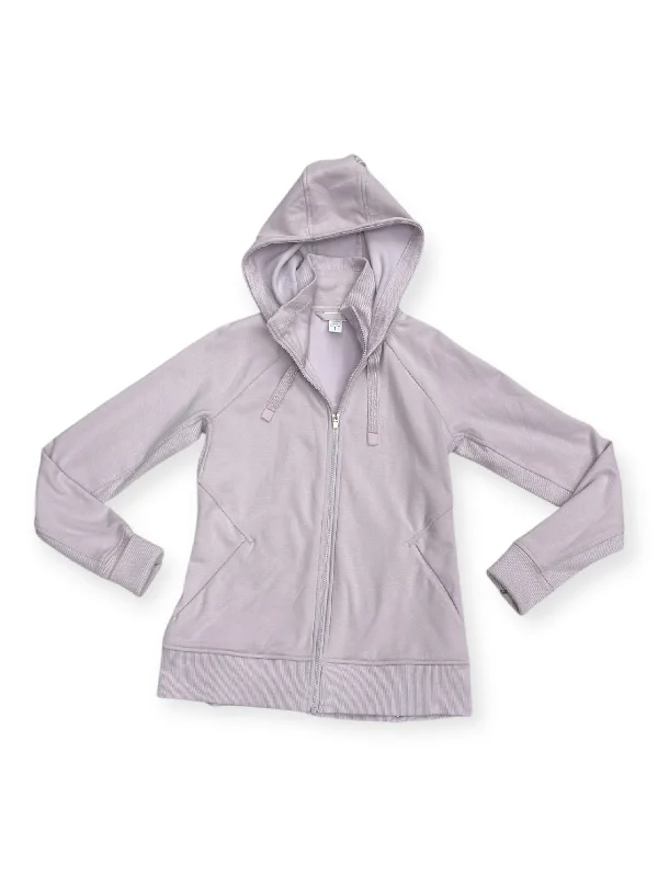 Clearance Sale Athletic Sweatshirt Hoodie By Athleta In Purple, Size: S