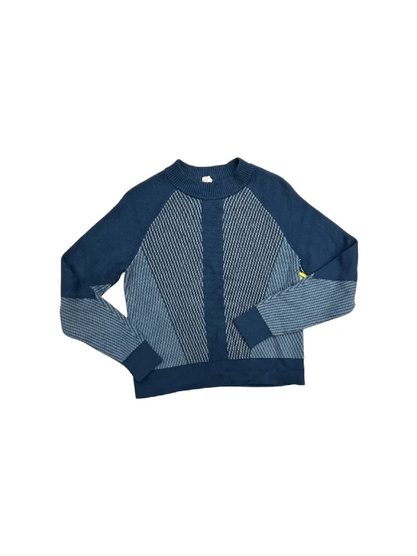 Markdowns Athletic Top Long Sleeve Crewneck By Lululemon In Blue, Size: Xs