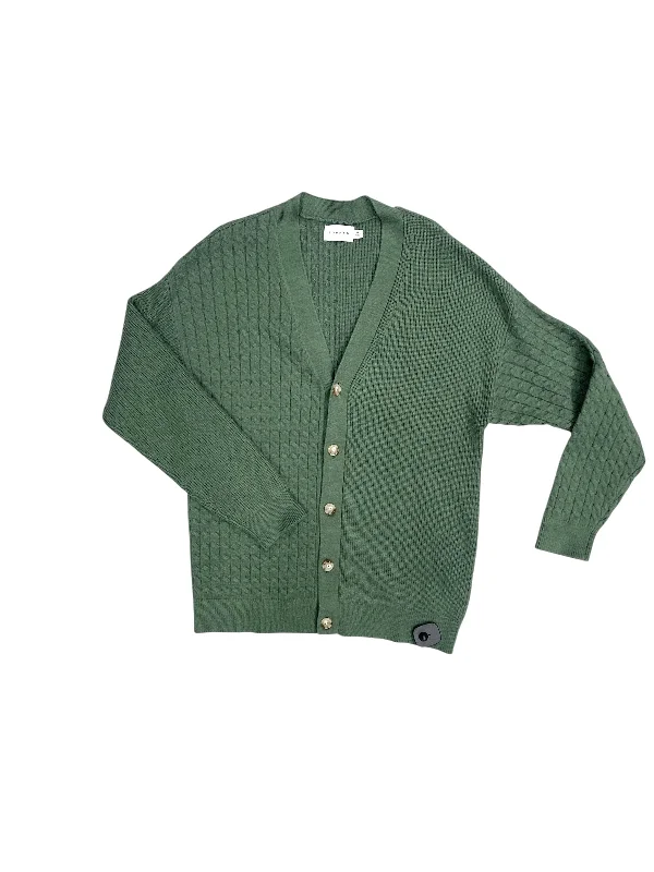 Anniversary Sale Sweater Cardigan By Topman In Green, Size: M