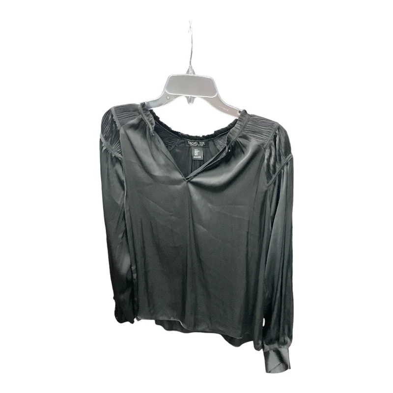 Extra Savings Top Long Sleeve By Rachel Zoe In Black, Size: M