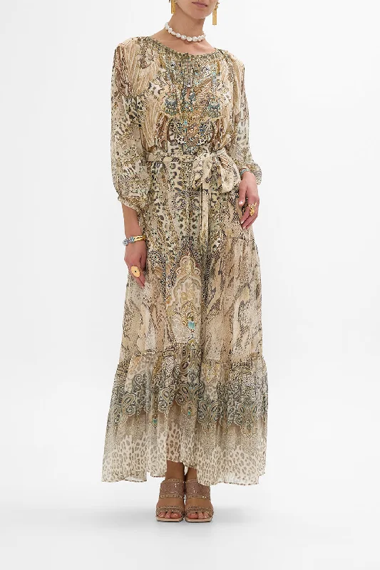 LONG SLEEVE OVERSIZED PEASANT DRESS THE THRONE ROOM