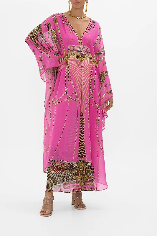 LONG KAFTAN WITH WAIST DETAIL SONG OF THE SCARAB