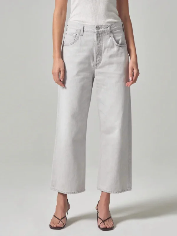 Gaucho Vintage Wide Leg Jeans In Comet Md Grey