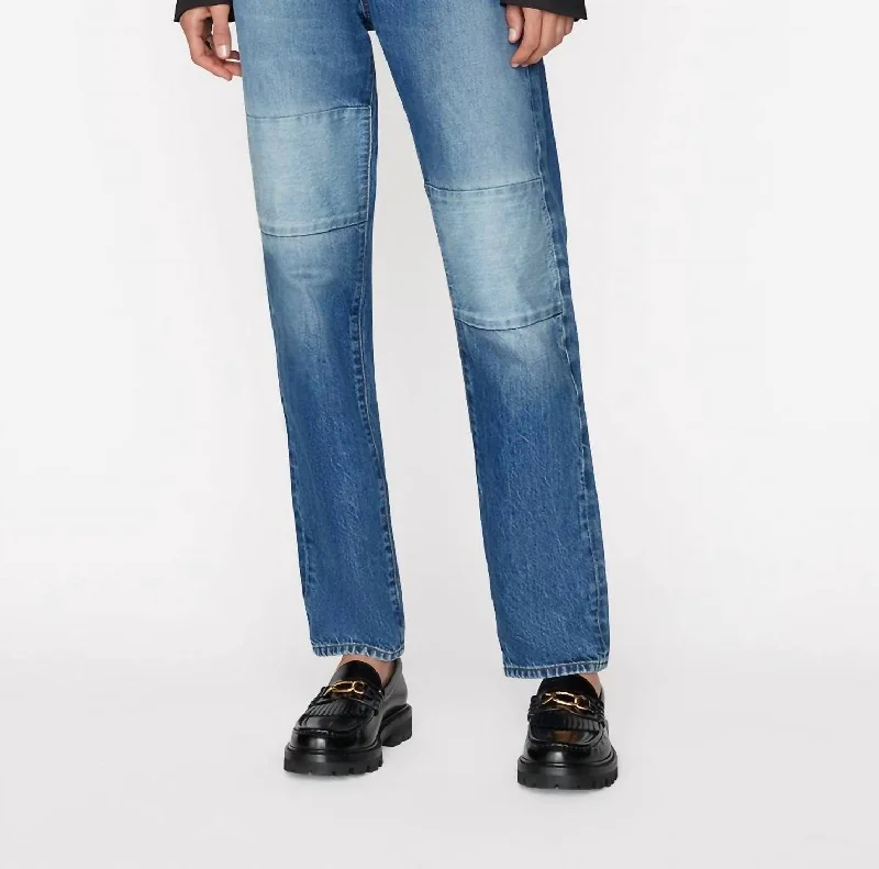 Le Slouch Denim In Patch Mending