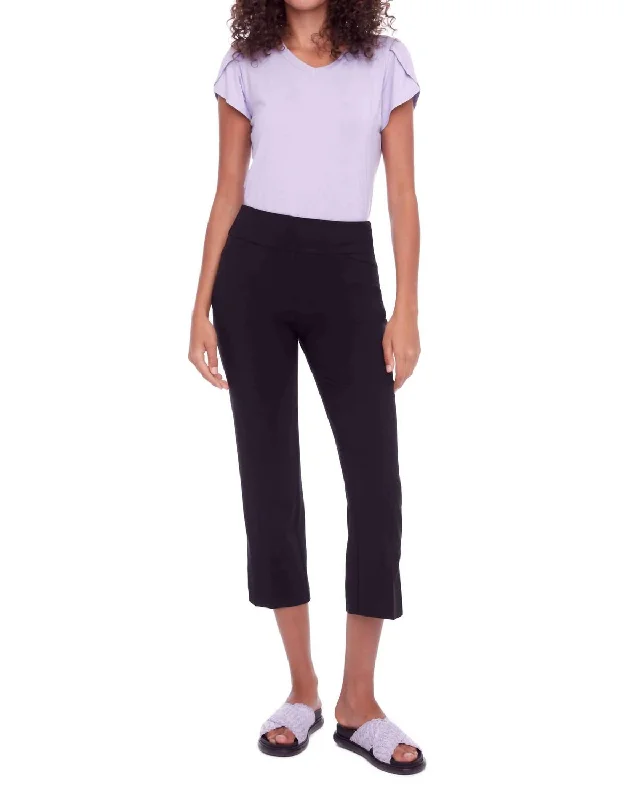 Closeout Solid Palermo Cropped Pant In Black