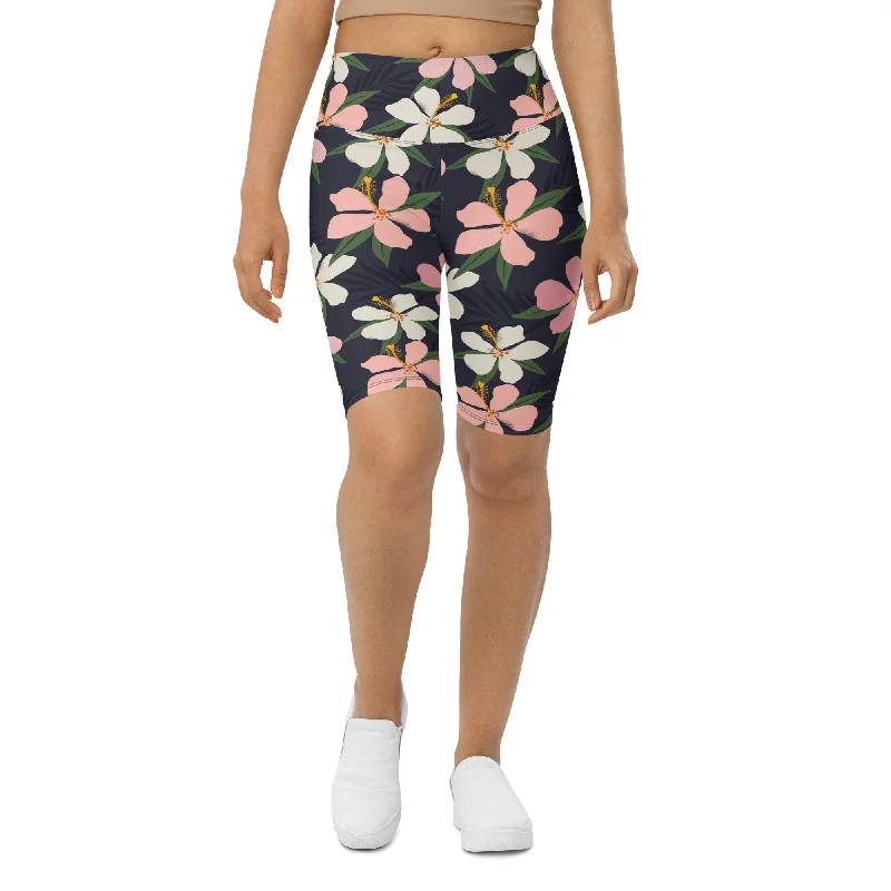 Floral Artwork Biker Shorts